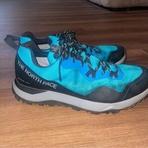 The North Face Turquoise and Black Hiking Shoes